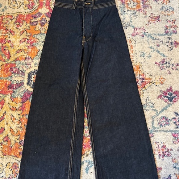 JESSE KAMM SAILOR PANTS ^ DARK BLUE AMERICAN DENIM - Picture 2 of 3